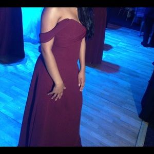 Burgundy/Wine bridesmaid dress